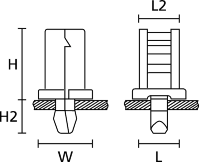 152-51059 HellermannTyton Cable Holders