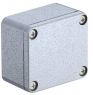 Die-cast aluminum enclosure, (L x W x H) 64 x 58 x 34 mm, silver gray (RAL 7001), IP66, 2011304