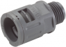 Straight hose fitting, M40, 42 mm, polyamide, IP68/IP69, black, (L) 76 mm