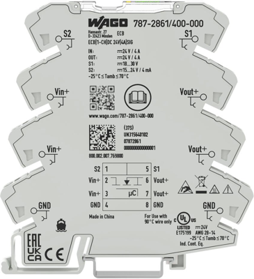 787-2861/400-000 WAGO Circuit Breakers Image 2