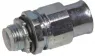 Straight hose fitting, NPT 1/2", steel, galvanized, IP67, silver, (L) 15 mm