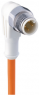 Sensor actuator cable, M12-cable plug, angled to open end, 4 pole, 10 m, TPE, orange, 4 A, 934736009