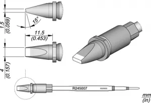 R245007 JBC Soldering tips, desoldering tips and hot air nozzles