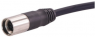 Sensor actuator cable, M17-cable socket, straight to open end, 7 pole, 10 m, PVC, black, 8 A, 21375200703100