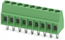 PCB terminal, 9 pole, pitch 2.54 mm, AWG 26-20, 6 A, screw connection, green, 1725724