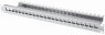 19 inch module carrier, 24 x RJ45, horizontal, 1-row, (W x H x D) 482.6 x 44 x 115 mm, light gray, 100021492