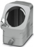 Grommet housing, size B10, die-cast aluminum, PG16, straight/angled, longitudinal bow locking, IP66/IP67, 1411456