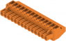 Socket header, 14 pole, pitch 5 mm, angled, orange, 1958060000