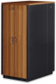 42 HE SOUNDproof cabinet, wood decor walnut, (H x W x D) 2110 x 750 x 1130 mm, IP20, sheet steel, black, DN-19 42U-SO-W