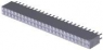 Socket header, 50 pole, pitch 2.54 mm, straight, black, 2-534998-5