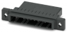Pin header, 10 pole, pitch 3.81 mm, straight, black, 1341139