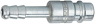 Push-in spigot, NW7.2-NW7.8, steel hardened/dovetailed, spigot LW13, 0-35