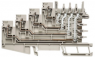 Multi level terminal block, spring balancer connection, 0.5-2.5 mm², 10 A, 4 kV, dark beige, 1906970000