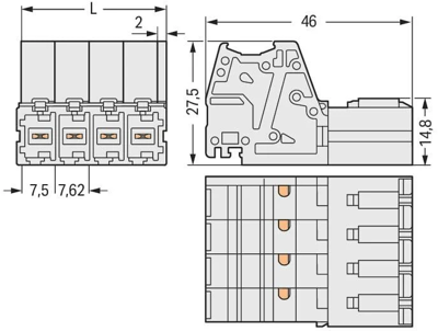 831-3204 WAGO PCB Connection Systems Image 2