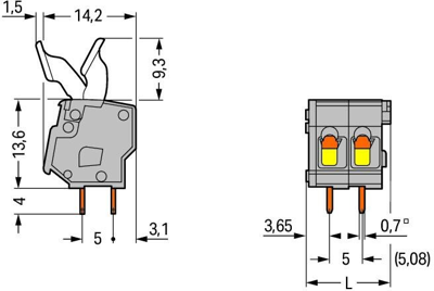 257-410/333-000 WAGO PCB Terminal Blocks Image 2