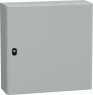 Door, (H x W x D) 600 x 600 x 200 mm, IP66, steel, light gray, NSYS3D6620