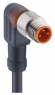 Sensor actuator cable, M8-cable plug, straight to open end, 3 pole, 10 m, PUR, black, 4 A, 934637483