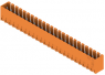 Pin header, 24 pole, pitch 3.5 mm, straight, orange, 1621860000