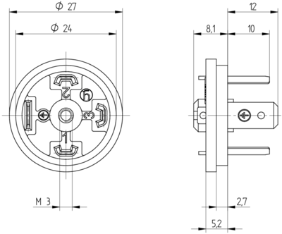 933376100 Hirschmann Automation and Control DIN Valve Connectors Image 2