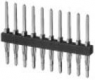 Pin header, 8 pole, pitch 2.54 mm, straight, black, 5-102898-1