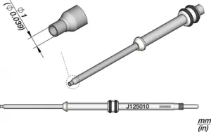 J125010 JBC Soldering tips, desoldering tips and hot air nozzles