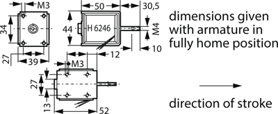 H 6206-F-24VDC 100% ED Kendrion Kuhnke Linear Solenoids Image 2