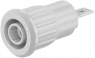 4 mm socket, flat plug connection, mounting Ø 12.2 mm, CAT III, CAT IV, white, 23.3160-29