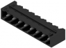 Pin header, 8 pole, pitch 5.08 mm, angled, black, 1155390000