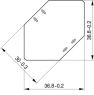 Isolating disc for RM core