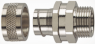 Straight hose fitting, PG13.5, 20 mm, IP54, metal, (L) 35.5 mm