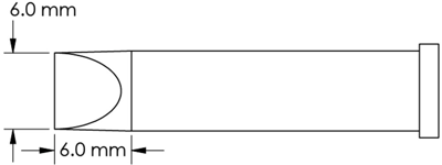 GT6-CH0060P METCAL Soldering tips, desoldering tips and hot air nozzles