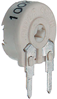 PTC 10 LH 100R Piher Trimmer Potentiometers Image 1