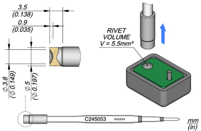 C245053 JBC Soldering tips, desoldering tips and hot air nozzles