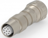 Circular connector, 8 pole, crimp connection, straight, 1-2308323-2