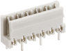 Socket header, 10 pole, pitch 5 mm, straight, white, KBQ 10