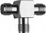 Coaxial adapter, 50 Ω, 2 x SMA socket to SMA socket, T-shape, 100024805