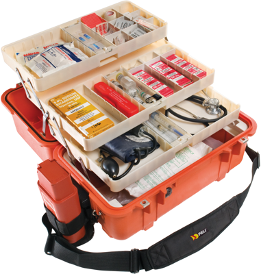 1460-EMS, ORANGE Peli Trolleys, bags, cases and holders Image 5