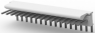 Pin header, 16 pole, pitch 2.54 mm, angled, natural, 1-640457-6