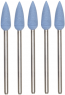 Polishing pin, 5 pieces, shaft Ø 2.35 mm, conical, silicone, 28288