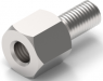 Hexagon spacer bolt, External/Internal Thread, M5/M5, 20 mm, steel