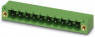 Pin header, 2 pole, pitch 5.08 mm, angled, green, 1776508