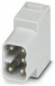 Pin contact insert, 5 pole, equipped, push-in, 1417372