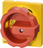 Rotary actuator, central hole/front mounting, 25/32 A, (W x H) 66 x 66 mm, red/yellow, for 3LD2, 3LD9224-3D