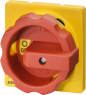 Rotary actuator, four hole/front mounting, 25/32 A, (W x H) 66 x 66 mm, red/yellow, for 3LD2, 3LD9224-3B