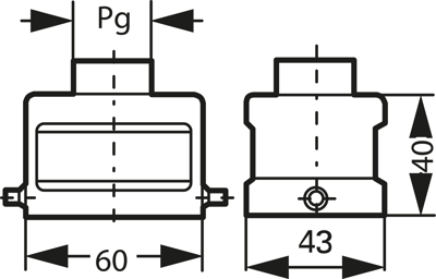 09300061440 Harting Housings for HDC Connectors Image 2