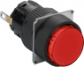 Signal light, illuminable, waistband round, red, front ring black, mounting Ø 16 mm, XB6EAV4BP