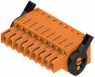 Socket header, 9 pole, pitch 3.5 mm, straight, orange, 1691640000