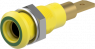 4 mm socket, plug-in connection, mounting Ø 8.1 mm, yellow/green, 64.3040-20