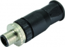 Plug, M12, 8 pole, screw connection, screw locking, straight, 21033191801