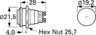 MP0037/3 BULGIN Pushbutton Switches Image 2